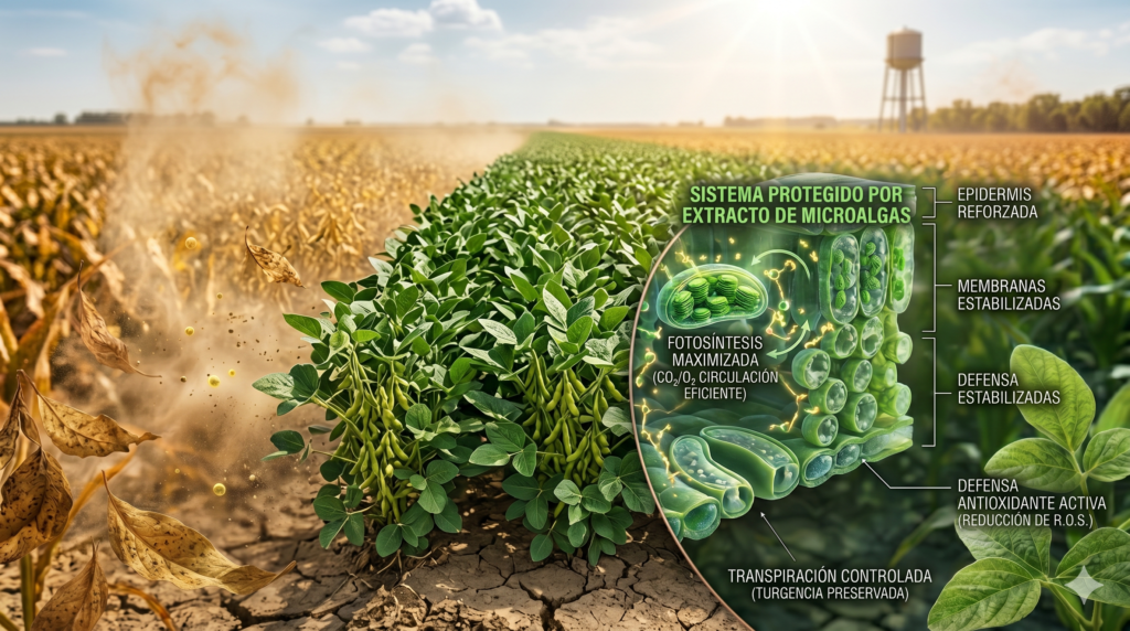 Manejo fisiológico preventivo en cultivos agrícolas durante verano