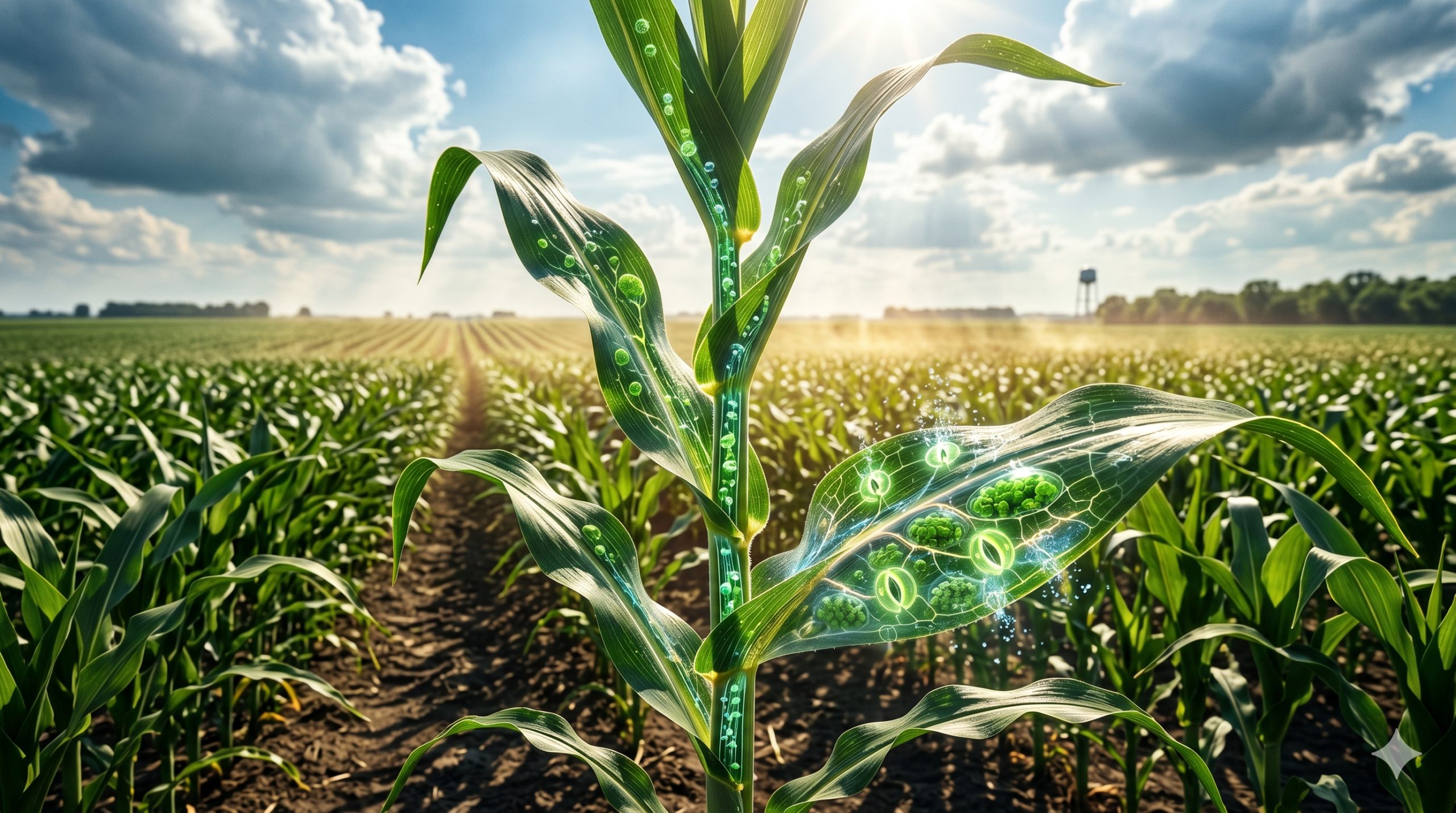 Cultivo agrícola bajo estrés térmico en verano con bioestimulación de microalgas y regulación fisiológica vegetal