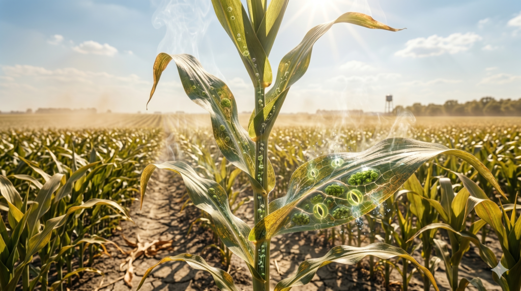 Estrés térmico y déficit hídrico en cultivos agrícolas durante verano