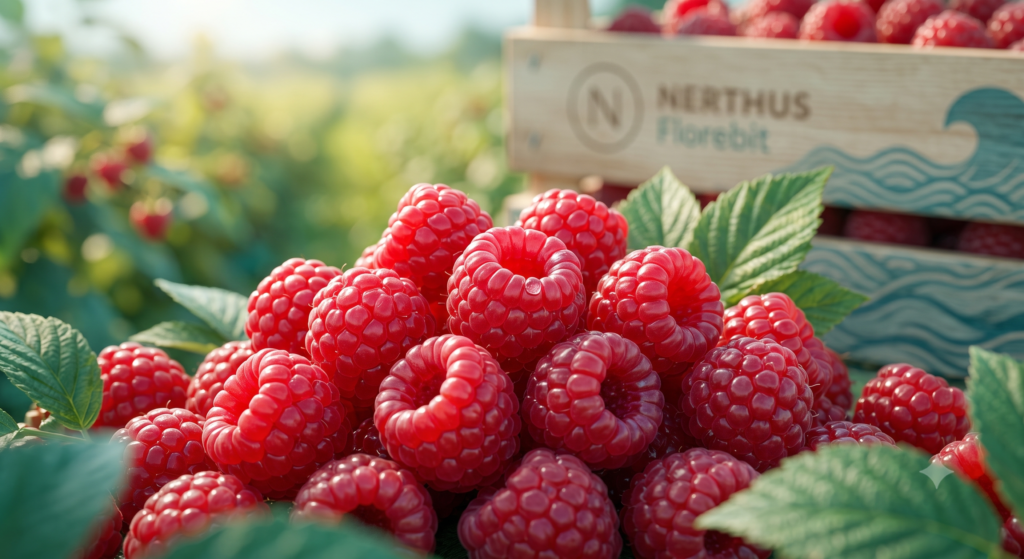 Cultivo de exportación premium orgánico —berries, aguacate o cítricos— listo para mercado.