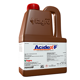 Acidex-F Acondicionador de Suelo. Líquido Acidificante y Antiespumante. Coadyuvante.