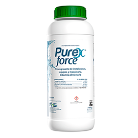 Purex Force Desengrasante de instalaciones, equipo y maquinaría. Industria alimentaria.