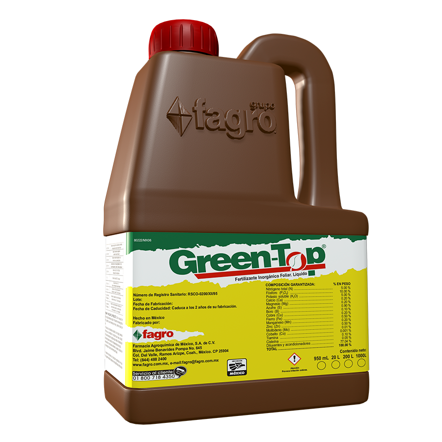 Green-Top Fertilizer. Nutrients for plant development. 