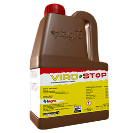 Viro Stop El producto alterativo más completo y moderno para lograr una mayor resistencia y tolerancia al ataque, diseminación y daños provocados por virus en los cultivos.